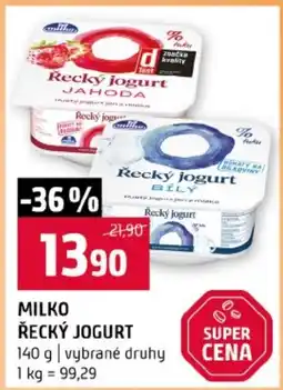 Terno Milko řecký jogurt nabídka