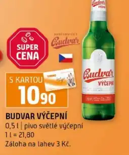 Terno Budvar výčepní nabídka