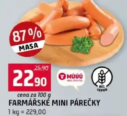 Terno Farmářské mini párečky nabídka