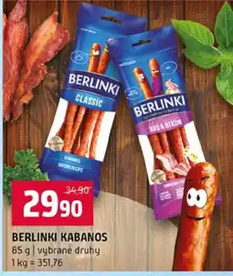 Terno Berlinki kabanos nabídka