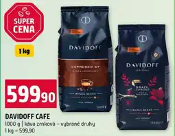 Terno DAVIDOFF Cafe nabídka