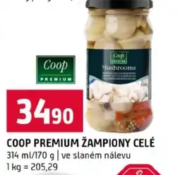 Terno Coop premium žampiony celé nabídka