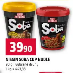 Terno Nissin soba cup nudle nabídka