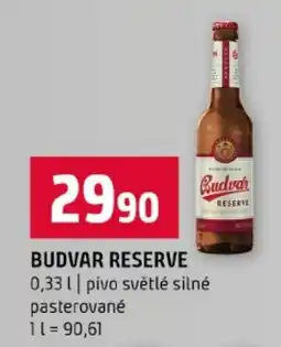 Terno Budvar reserve pivo světlé silné pasterované nabídka