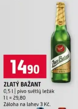 Terno ZLATÝ BAŽANT pivo světlý ležák nabídka