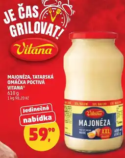 Penny Market Majonéza, tatarská omáčka poctivá Vitana nabídka