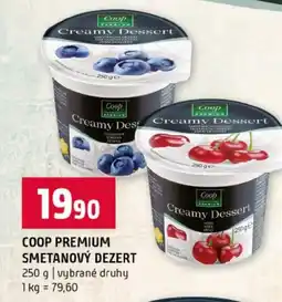 Terno Coop premium smetanový dezert nabídka