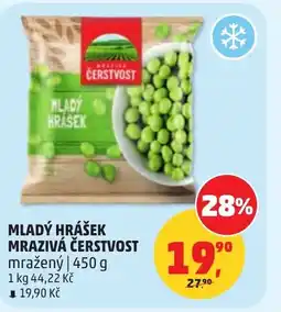 Penny Market Mladý hrášek mrazivá čerstvost nabídka