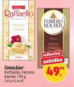 Penny Market Čokoláda Raffaello, Ferrero Rocher nabídka