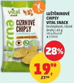 Penny Market Luštěninové chipsy vital snack nabídka