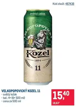 Makro Velkopopovický kozel 11 nabídka