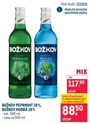Božkov peprmint 19%, božkov modrá 19%