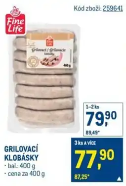 Makro Grilovací klobásky nabídka