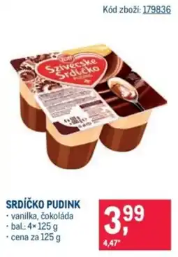 Makro Srdíčko pudink nabídka