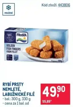 Makro Rybí prsty nemleté, labužnické filé nabídka
