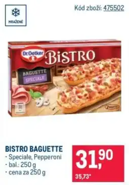 Makro Dr Oetker Bistro baguette nabídka