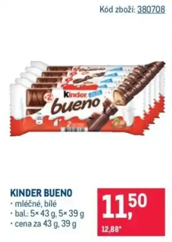 Makro Kinder bueno nabídka