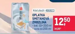 Makro Oplatka smetanová zmrzlina nabídka