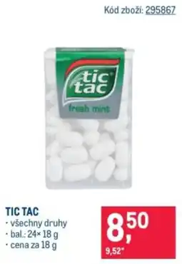 Makro Tic tac nabídka