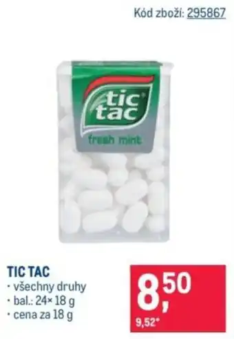 Makro Tic tac nabídka