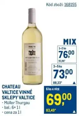 Makro Chateau valtice vinné sklepy valtice nabídka