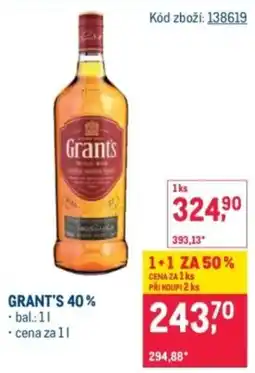 Makro Grant's 40% nabídka