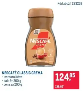 Makro Nescafé classic crema nabídka