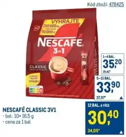 Makro Nescafé classic 3v1 nabídka