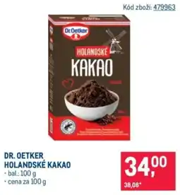 Makro Dr. oetker holandské kakao nabídka