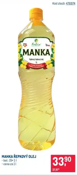 Makro Manka řepkový olej nabídka