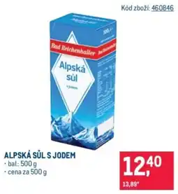 Makro Alpská sůl s jodem nabídka