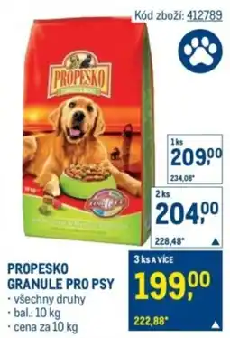 Makro Propesko granule pro psy nabídka