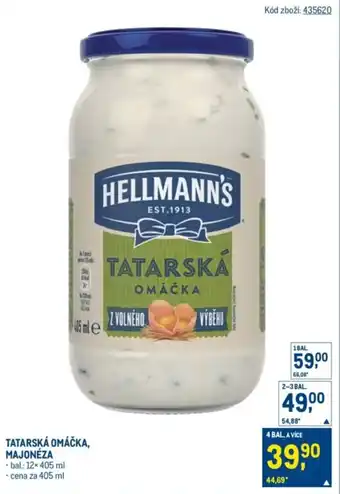 Makro Hellmann's Tatarská omáčka, majonéza nabídka