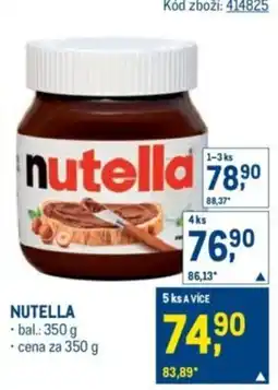 Makro Nutella nabídka