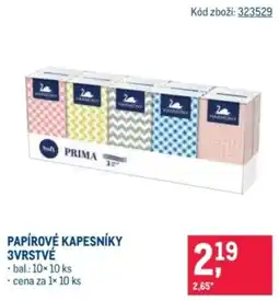 Makro Papírové kapesníky 3vrstvé nabídka