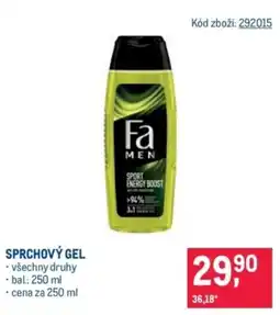 Makro Sprchový gel nabídka