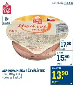Makro Aspiková miska a čtyřlístek nabídka