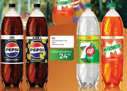 Tamda Foods PC mirinda, Pepsi, 7 Up nabídka