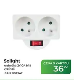 Tamda Foods Solight rozbočka 2x10A bílá vypínač nabídka