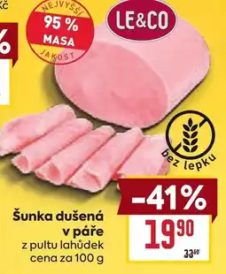 Billa Šunka dušená v páře nabídka