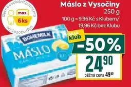 Billa Máslo z Vysočiny nabídka