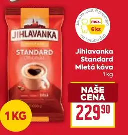 Billa Jihlavanka Standard Mletá káva nabídka