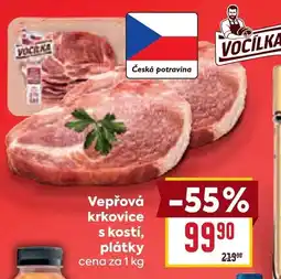 Billa Vepřová krkovice s kostí, plátky nabídka
