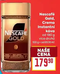 Billa Nescafé Gold, Crema Instantní Κάνα nabídka