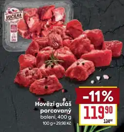 Billa Hovězí guláš porcovaný nabídka