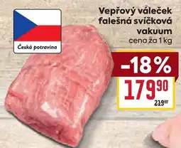 Billa Vepřový váleček falešná svíčková vakuum nabídka