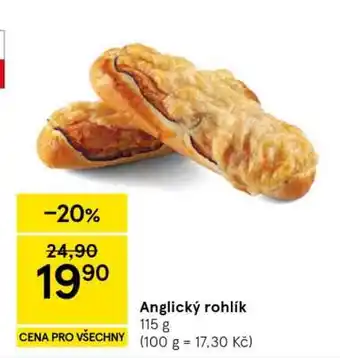 Tesco Anglický rohlík nabídka