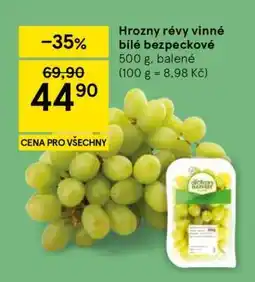Tesco Hrozny révy vinné bílé bezpeckové nabídka