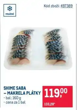 Makro SHIME SABA – MAKRELA PLÁTKY nabídka