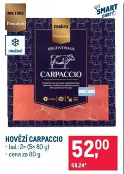 Makro Hovězí carpaccio nabídka